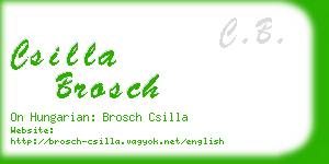 csilla brosch business card